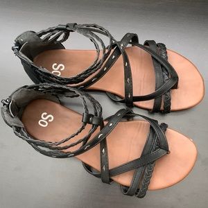 SO Scarlett black sandals